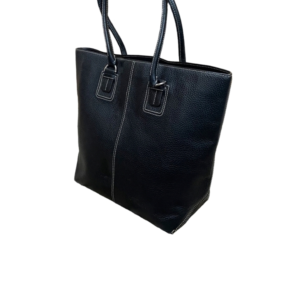 Authentic Tod's Black Leather Tote Handbag. Large. - Picture 13 of 13